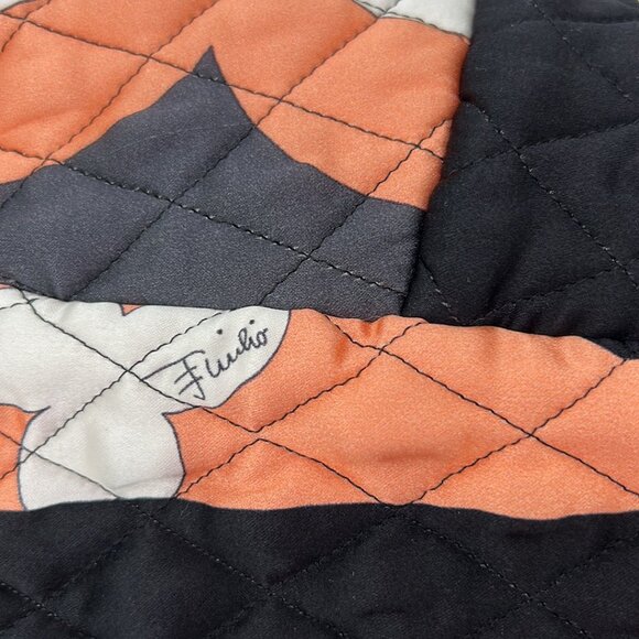 EMILIO PUCCI F/W 2018 Archivio Multicolor Printed Satin Quilted Crop Bralette - Picture 6 of 14